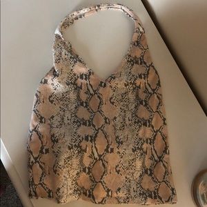 Snake skin halter top